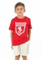 Samsunspor Çocuk Armalı T-Shirt Kırmızı