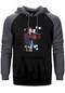 The Doors İn Concert Konser Gri Renk Reglan Kol Kapşonlu Sweatshirt