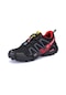 Siyah&kırmızı Erkek Tırmanma Ayakkabıları Açık Kaymaz Trekking Spor Ayakkabı Moda Rahat Spor Ayakkabıları