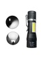 Zoomlu Şarjli Cob Led Güçlü El Feneri Wb-017 Siyah