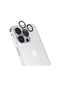 Forzacase İphone 15 Pro Max Uyumlu Parmak İzi Bırakmayan Anti-reflective Kamera Lens Koruyucu Fc438 Gümüş