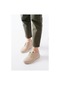Aska Shoes K-504 Bağcıklı Desenli Günlük Spor Ayakkabı Bej