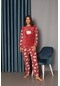 Kadın Kışlık Polar Pijama Takımı Peluş Desenli Takım Tampap 312358- 1150