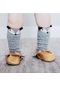 Koyu Gri Unisex Güzel Sevimli Karikatür Tilki Çocuk Bebek Çorap Diz Kız Erkek Bebek Yürümeye Başlayan Çorap Hayvan Bebek Yumuşak