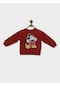 Mickey Mouse Lisanslı Erkek Çocuk Sweatshırt Pl22042-bordo