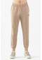 Maraton Sportswear Comfort Erkek Ribana Paça Basic Açık Vizon Eşofman Altı 21625-açık Vizon Açık Vizon