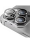 Esd İphone 15 Pro/15 Pro Max/14 Pro/14 Pro Max Uyumlu 9h Safir Kamera Lens Koruyucu Gümüş
