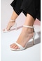 Luvishoes Bern Sedef Cilt Kadın Platform Topuklu Abiye Ayakkabı