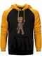 Groot Baby Sarı Renk Reglan Kol Kapşonlu Sweatshirt