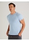 Dufy Açık Mavi Erkek Slim Fit O Yaka Tshirt - 36349