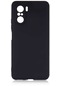 Mutcase - Xiaomi Uyumlu Redmi K40 - Kılıf Mat Renkli Esnek Premier Silikon Kapak - Siyah