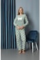 Kadın Kışlık Polar Pijama Takımı Peluş Desenli Takım Tampap 312358- 1234