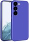 Mutcase - Samsung Uyumlu Galaxy S23 - Kılıf Mat Renkli Esnek Premier Silikon Kapak - Saks Mavi