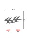 4x4 Off Road Sticker Model 4 - 4x4 Sticker - Jeep Sticker - Oto Sticker - 70cm X 32cm - Gri