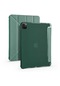 Noktaks - iPad Uyumlu Pro 12.9 2020 4.nesil - Kalem Bölmeli Standlı Origami Tablet Kılıfı - Koyu Yeşil