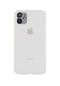 Noktaks - iPhone Uyumlu 12 - Kılıf Mat Ultra İnce Esnek Tpu Tiny Kapak - Renksiz