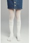 Penti Beyaz Kız Çocuk Çizgili Külotlu Çorap
