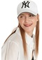 Kadın Beyaz Ny Nakışlı Şapka-21675 - Std