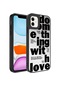 Kilifone - İphone Uyumlu İphone 12 - Kılıf Aynalı Desenli Kamera Korumalı Parlak Mirror Kapak - Love