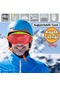 Kayak Gözlüğü Değiştirebilir Camlı Antifog Güneş Kar Gözlük Snowboard Glasses Kırmızı