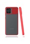 Kilifone - Samsung Uyumlu Galaxy A81 Note 10 Lite - Kılıf Slayt Sürgülü Arkası Buzlu Lensi Kapak - Kırmızı