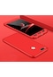 Noktaks - Xiaomi Uyumlu Xiaomi Mi 5x / Mi A1 - Kılıf 3 Parçalı Parmak İzi Yapmayan Sert Ays Kapak - Kırmızı