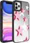 iPhone Uyumlu 11 Pro Max Kılıf Aynalı Desenli Kamera Korumalı Parlak Lopard Mirror Kapak - Yıldız