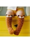 Kahverengi Unisex Güzel Sevimli Karikatür Tilki Çocuk Bebek Çorap Diz Kız Erkek Bebek Yürümeye Başlayan Çorap Hayvan Bebek Yumuşak