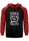 Napalm Death Smear Campaign Kırmızı Renk Reglan Kol Kapşonlu Sweatshirt
