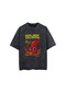 Red Hot Chili Peppers Fire Squid Retro Tişört A284 Siyah