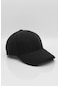 Kadın Siyah Yünlü Kışlık Beyzbol Kep Şapka - Standart
