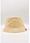 Kadın Bej Bucket Şapka Nefes Alan Hafif Yazlık Balıkçı Şapkası - Standart