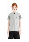 Tommy Life Gri Melanj Kol Baskı Detaylı Standart Kalıp Polo Yaka Erkek Çocuk T-shirt - 11093 Gri Melanj