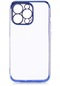 iPhone Uyumlu 13 Pro Max Kılıf Lopard Dört Köşeli Lazer Silikon Kapak - Mavi