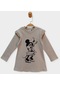 Minnie Mouse Lisanslı Kız Çocuk Elbise Pl22083-gri
