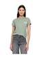 Gap Logo Bisiklet Yaka Grafik T-shirt - 723653-10013 YESIL