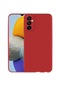 Noktaks - Samsung Galaxy Uyumlu M23 - Kılıf Mat Renkli Esnek Premier Silikon Kapak - Kırmızı