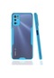 Kilifone - Xiaomi Uyumlu Poco M3 Pro - Kılıf Kenarı Renkli Arkası Şeffaf Parfe Kapak - Mavi