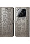 İçin Xiaomi Redmi Note 14 Pro 5g/ Poco X7 5g Kılıf Deri Cüzdan Çevirme Telefon Kapağı Sevimli Kedi Köpek Desen - Gri Gri