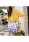 Dancemonkey Sınıf Omuz Okul Öğrencileri Kapasiteli Kadın Haki Crossbody Çantası Modası Büyük Boy Plaj Çantası Haki