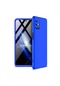 Noktaks - Samsung Galaxy Uyumlu M31s - Kılıf 3 Parçalı Parmak İzi Yapmayan Sert Ays Kapak - Mavi
