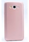 Kilifone - Samsung Uyumlu Galaxy J7 - Kılıf Mat Renkli Esnek Premier Silikon Kapak - Rose Gold