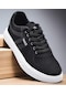 032 Ortopedik Taban Günlük Erkek Keten Spor Ayakkabı Erkek Spor Ayakkabı Siyah