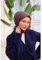 Silk Home Soft Eşarp 73074-34 Antrasit, Parlak Turuncu, Kızıl Kahve
