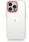 Kilifone - İphone Uyumlu İphone 11 - Kılıf Renkli Koruyucu Sert Krom Kapak - Kırmızı