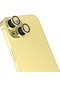 Noktaks - iPhone Uyumlu 15 Plus - Kamera Lens Koruyucu Cl-13 - Sarı