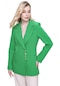 Kadın Yeşil Düğme Detaylı Blazer Ceket-20966-yeşil