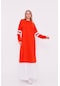 Gupse Kolları Şeritli Eteği Detaylı Spor Elbise - 71079 - Oranj-oranj