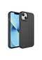 Noktaks - iPhone Uyumlu 14 Plus - Kılıf Metal Çerçeve Tasarımlı Sert Btox Kapak - Siyah