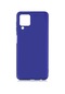 Tecno-Samsung Galaxy Uyumlu A22 4g - Kılıf Mat Renkli Esnek Premier Silikon Kapak - Saks Mavi